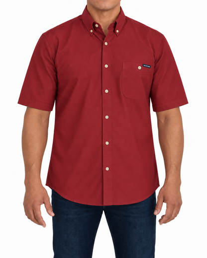 Camisa Hombre Moda Juvenil Modelo 100 Chedron Manga Corta