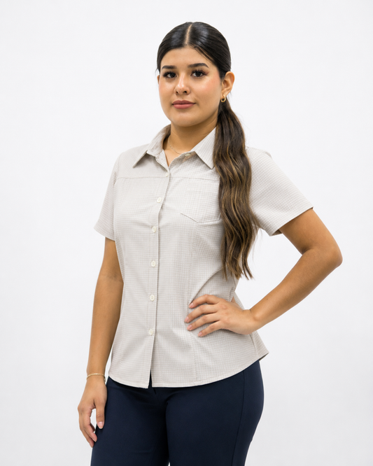 Blusa Manga Corta Modelo - 1526