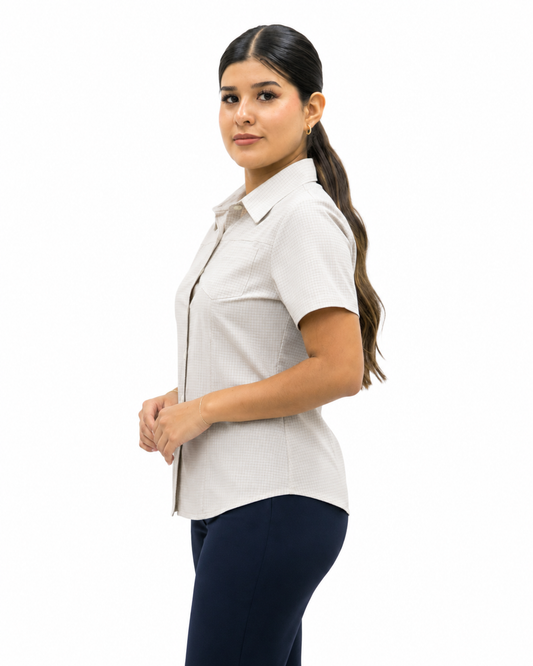 Blusa Manga Corta Modelo - 1526