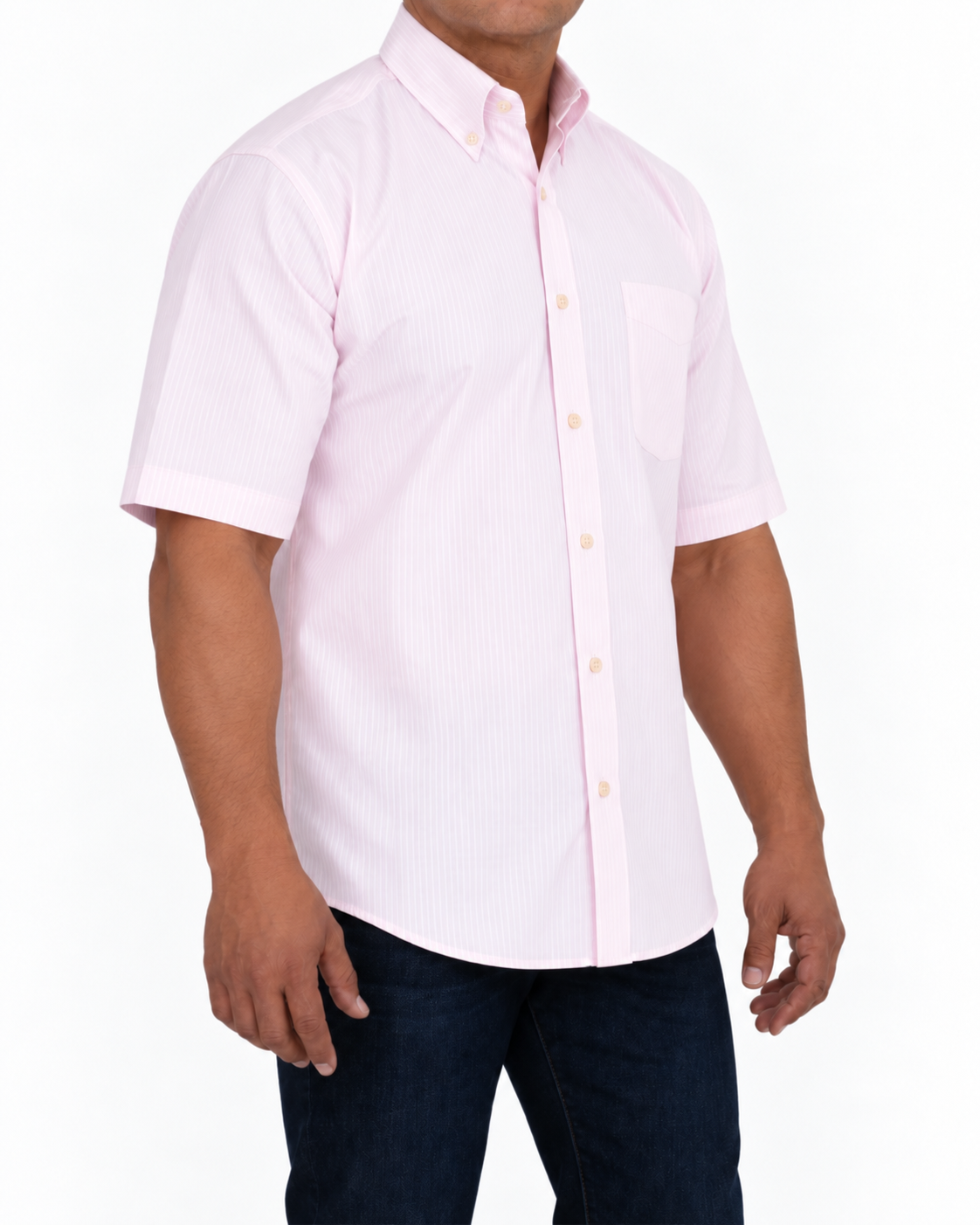 Camisa Hombre Moda Juvenil Modelo Isabella Rosa Manga Corta