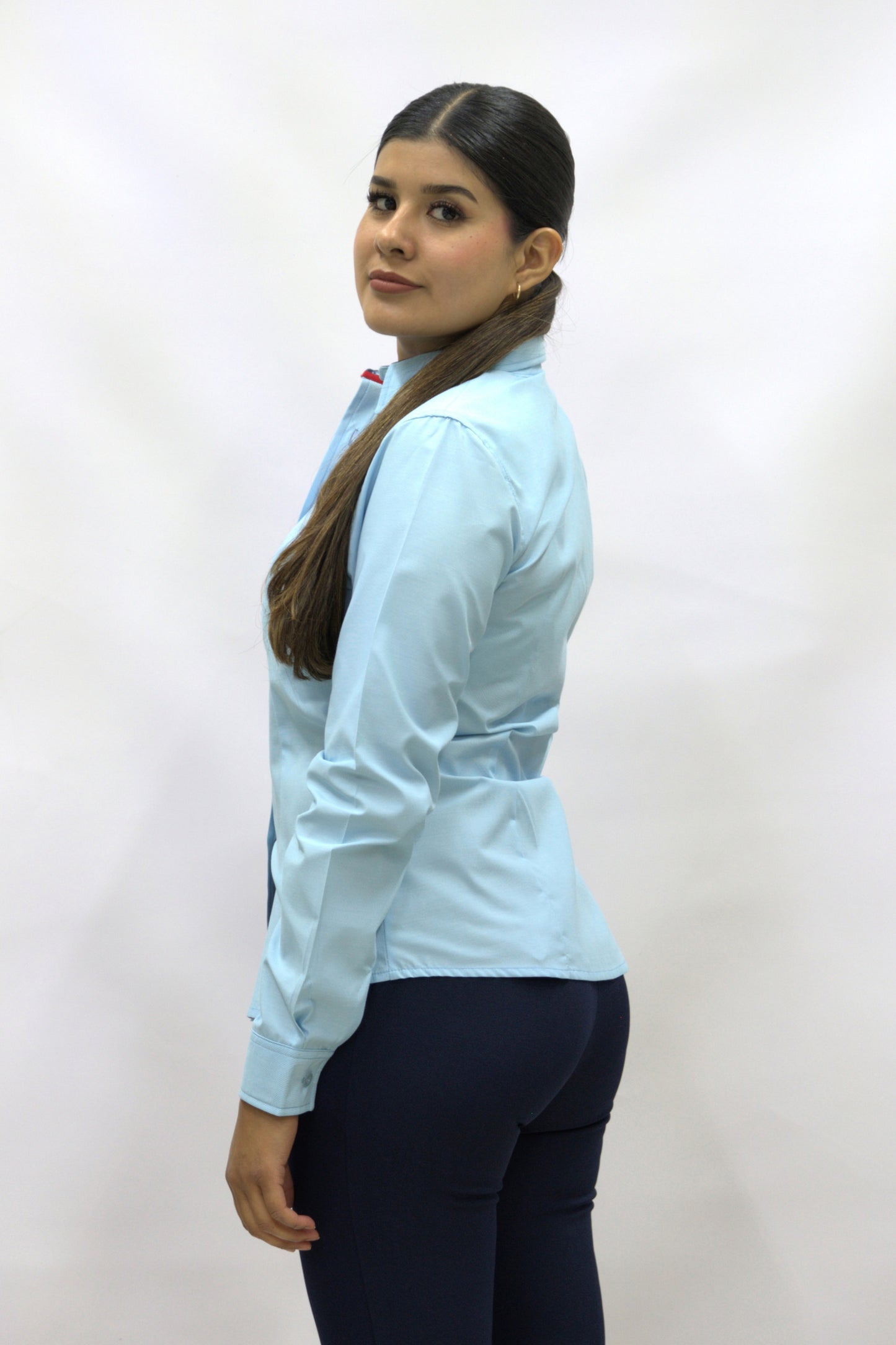 Blusa Manga Larga Modelo - Focus 51 Azul Cielo