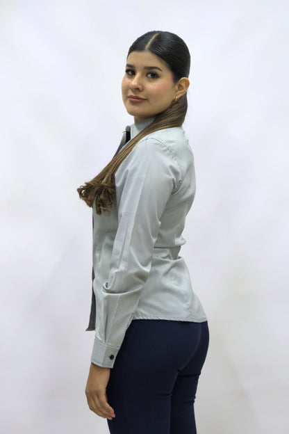 Blusa Manga Larga Modelo - Oslo Negro Rayas