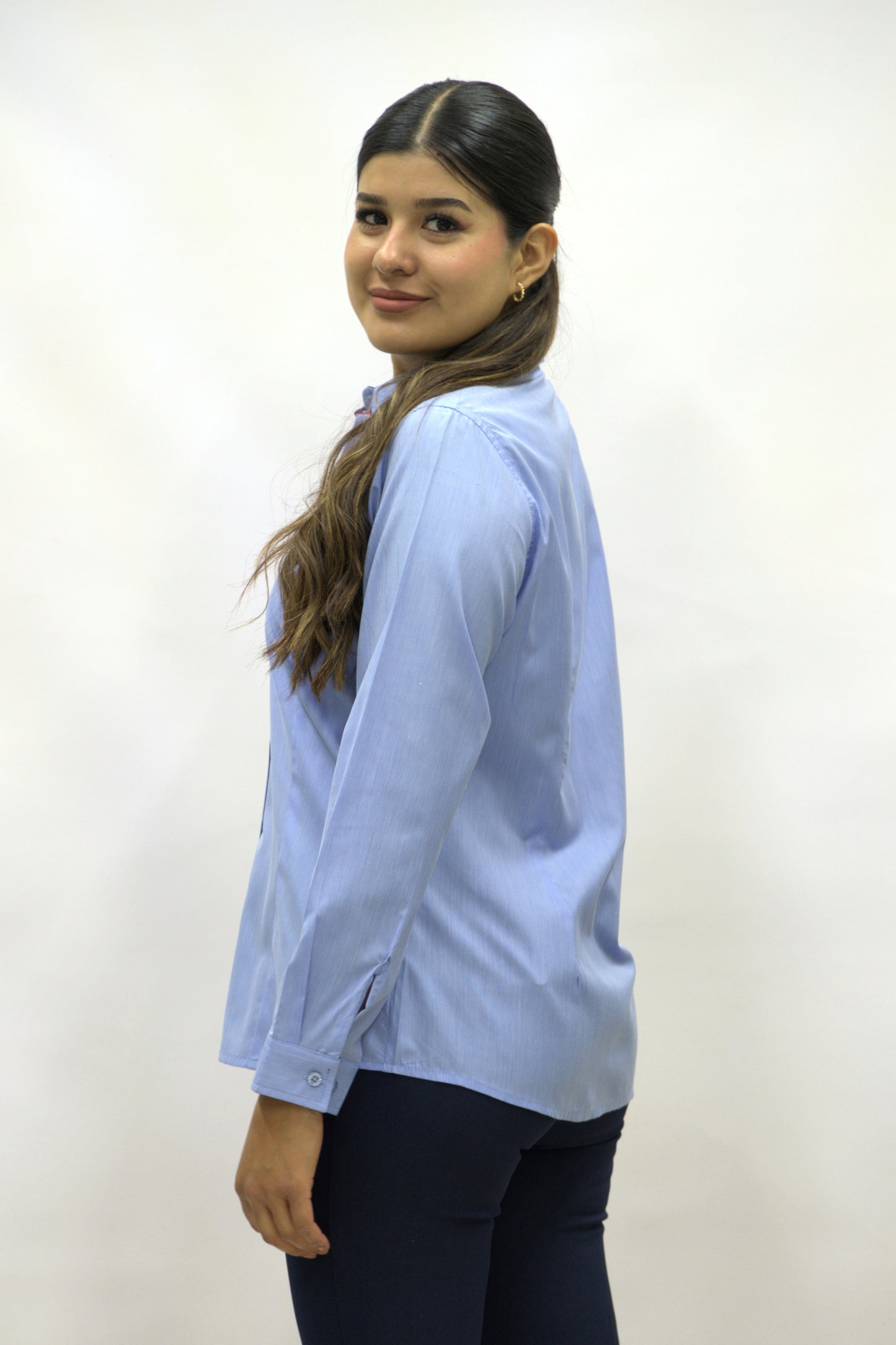 Blusa Manga Larga Modelo - A-18 Azul
