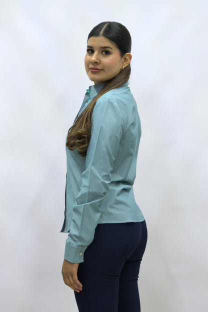 Blusa Manga Larga Modelo - 2040 Rayas Verde