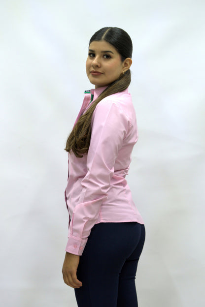 Blusa Manga Larga Modelo - Villela Rosa Pastel