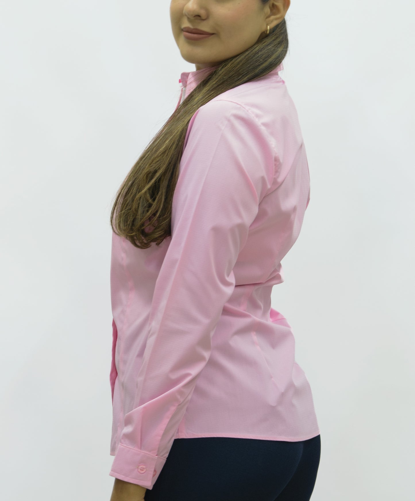 Blusa Manga Larga Modelo - Pique Glow Rosa Fuerte