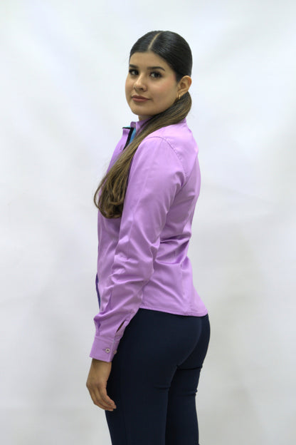 Blusa Manga Larga Modelo - Beluga Lila
