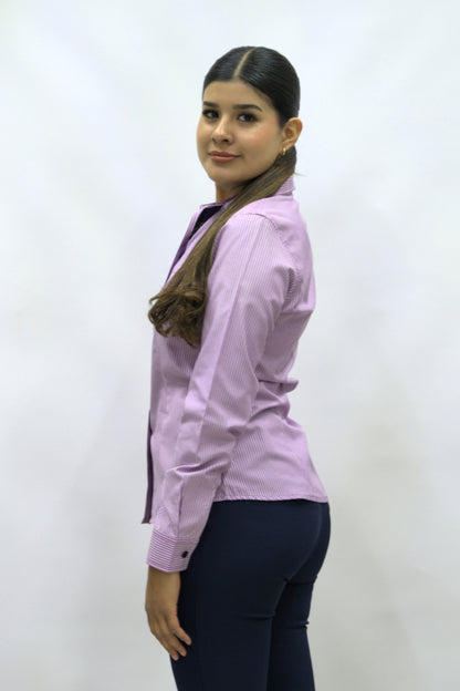 Blusa Manga Larga Modelo - Gobernador Lila