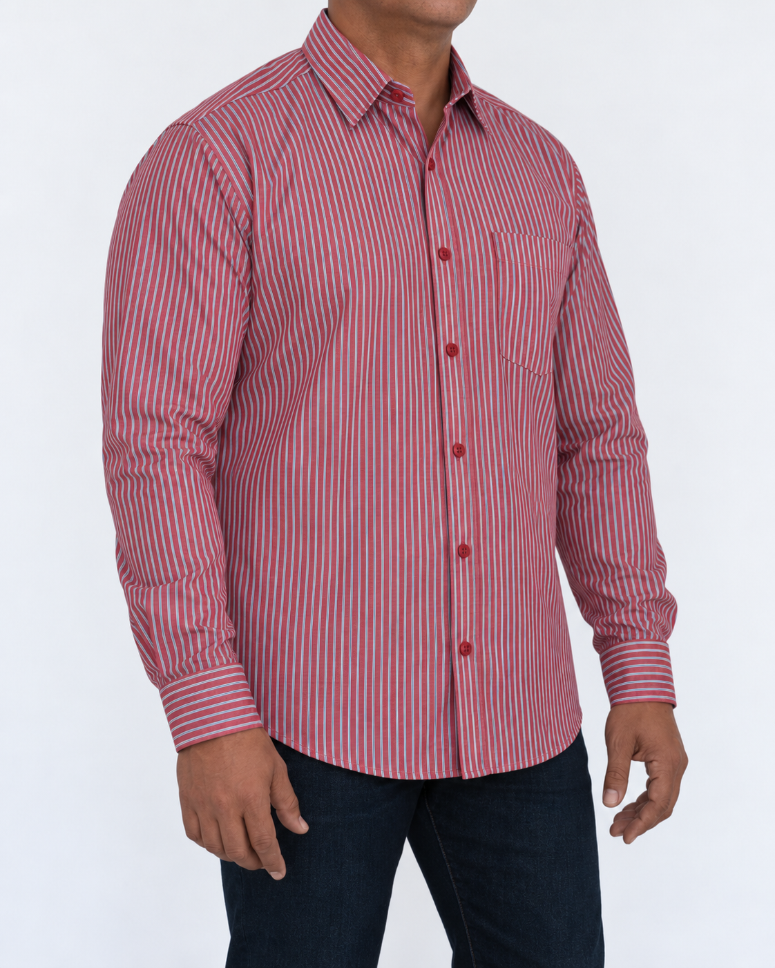 Camisa Hombre Moda Juvenil Modelo 2050 Manga Larga