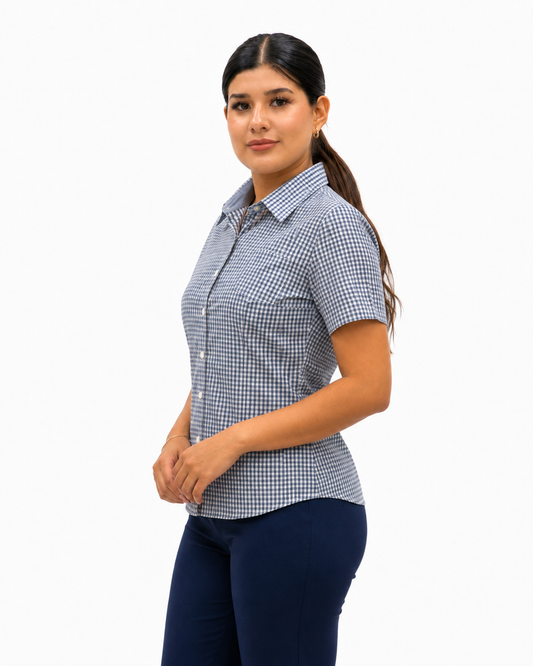 Blusa Manga Corta Modelo - 2014 Negro