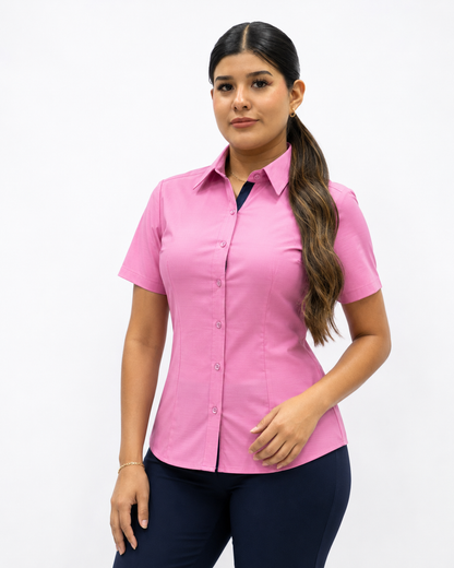 Blusa Manga Corta Modelo - 1512 Rosa