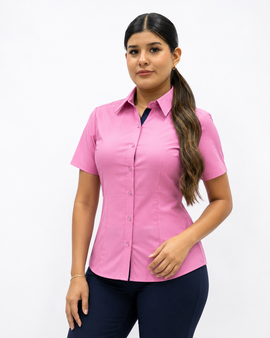 Blusa Manga Corta Modelo - 1512 Rosa