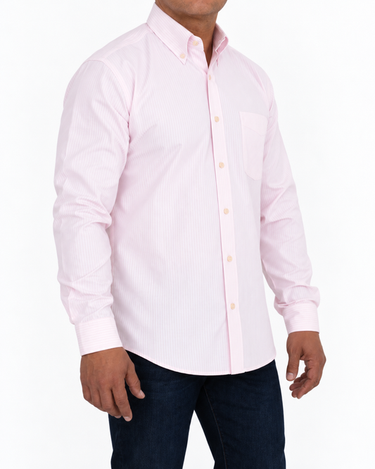 Camisa Hombre Moda Juvenil Isabella Rosa Manga Larga