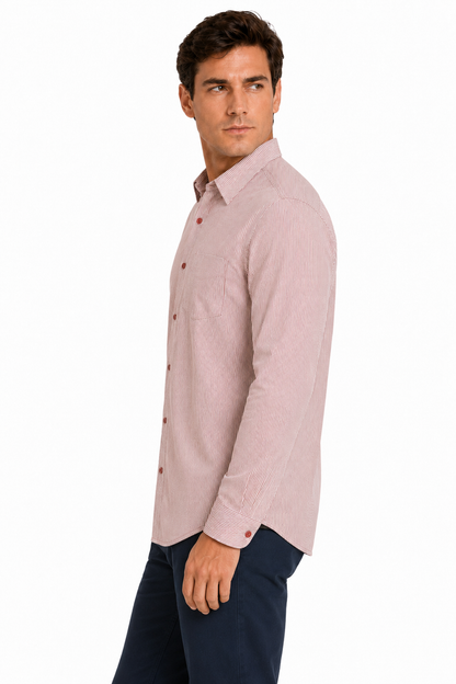 Camisa Hombre Moda Juvenil Modelo Oslo Rayas