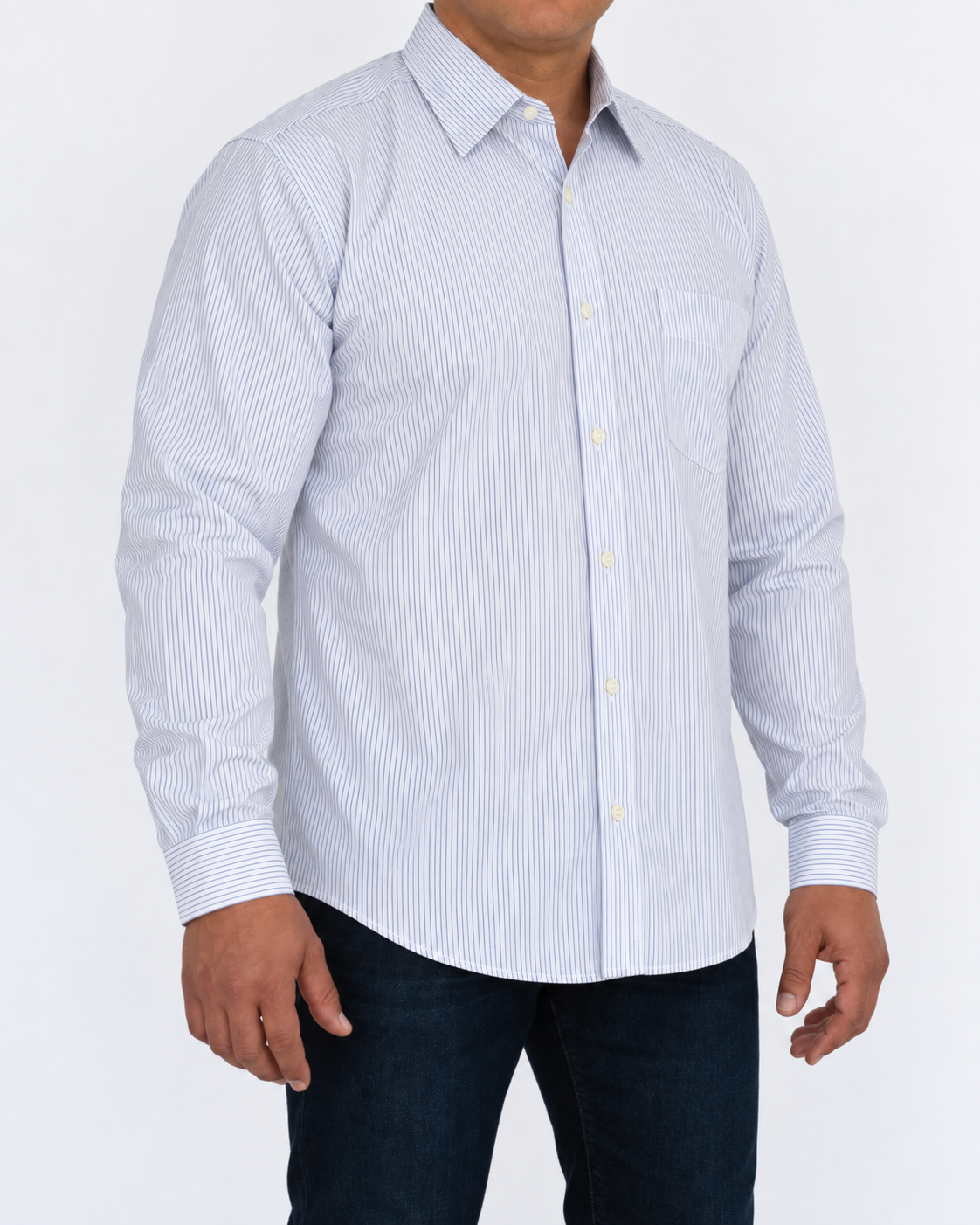 Camisa Hombre Moda Juvenil Modelo 2017 Azul Manga Larga