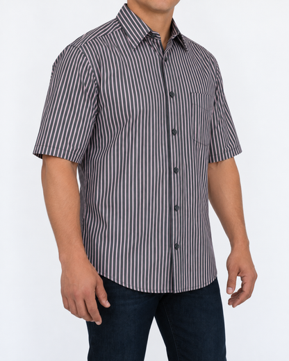 Camisa Hombre Moda Juvenil Modelo 2027 Manga Corta