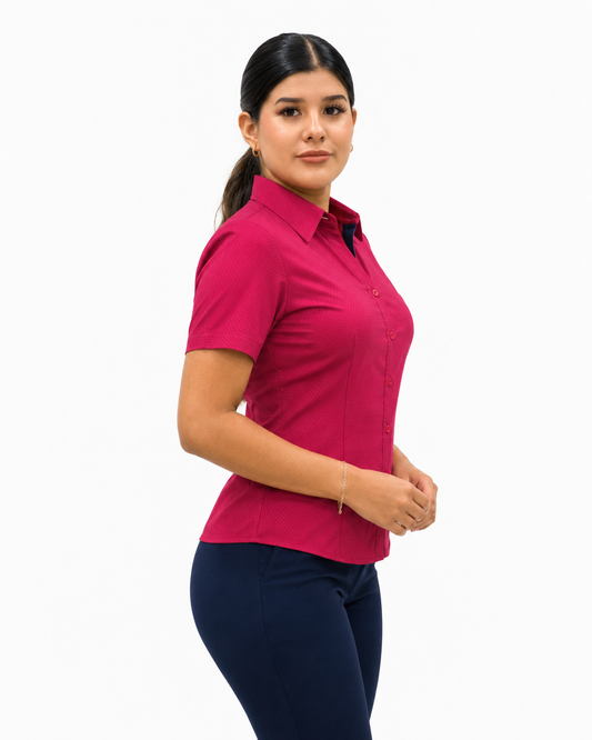 Blusa Manga Corta Modelo - 2037 Rojo