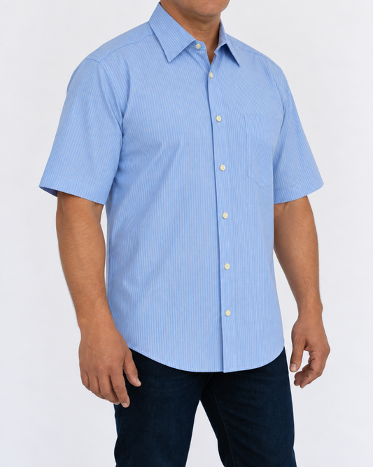 Camisa Hombre Moda Juvenil Modelo 1551 Manga Corta