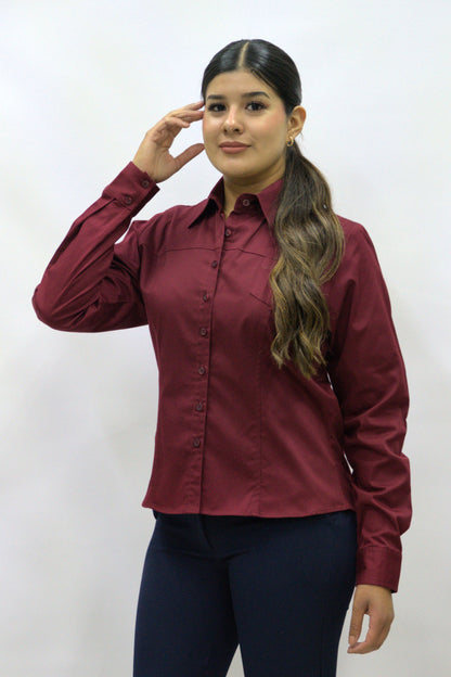 Blusa Manga Larga Modelo - 100 Tinta