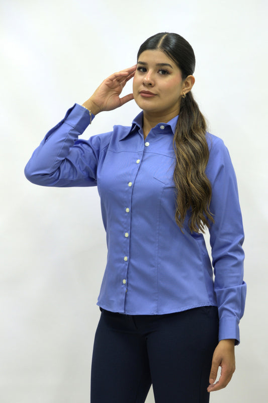 Blusa Manga Larga Modelo - 100 Plumbago 1