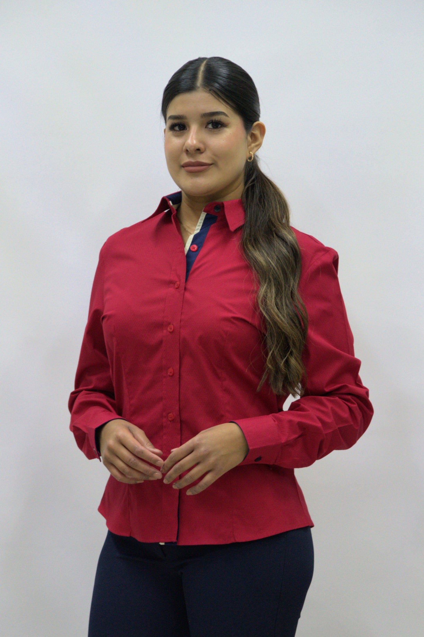 Blusa Manga Larga Modelo - 2037 Rojo