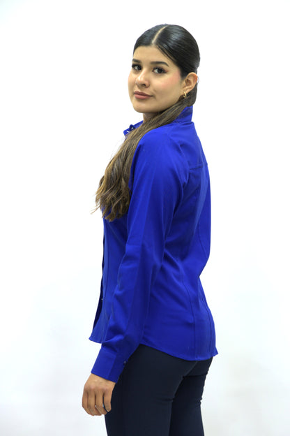 Blusa Manga Larga Modelo - 100 Azul Rey
