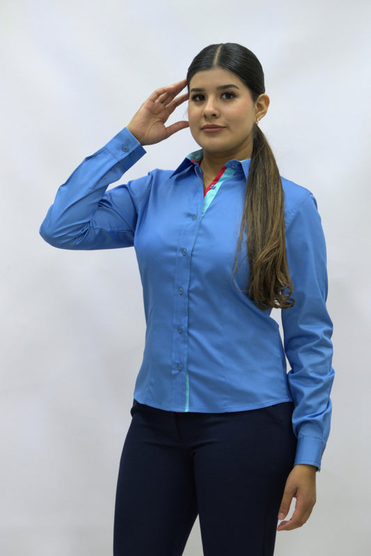Blusa Manga Larga Modelo - Beluga Plumbago