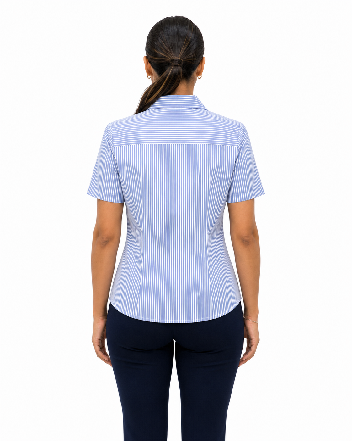 Blusa Manga Corta Modelo - 2019 Rayas Azul