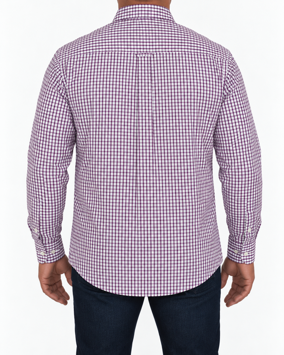 Camisa Hombre Moda Juvenil Modelo 2034 Vino Manga Larga