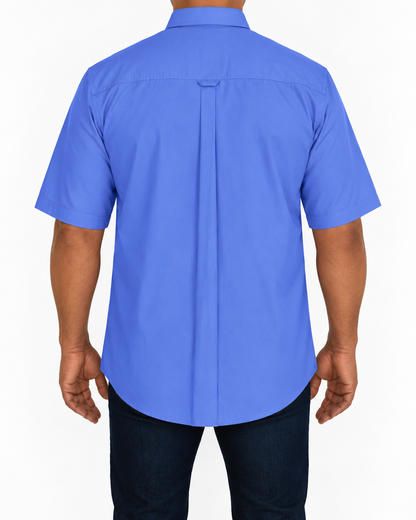 Camisa Hombre Moda Juvenil Modelo 100 Plumbago 1 Manga Corta