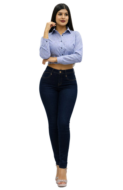 Pantalón De Mezclilla Para Mujer Push Up / Skinny Mod 1188