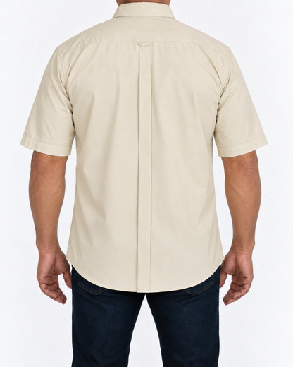 Camisa Hombre Moda Juvenil Modelo 100 Arena Manga Corta
