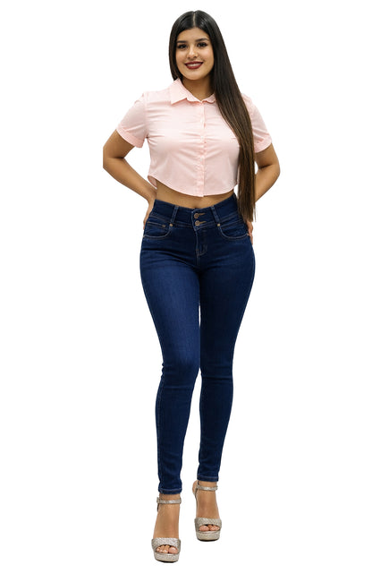 Pantalón De Mezclilla Para Mujer Push Up / Skinny Mod 1191