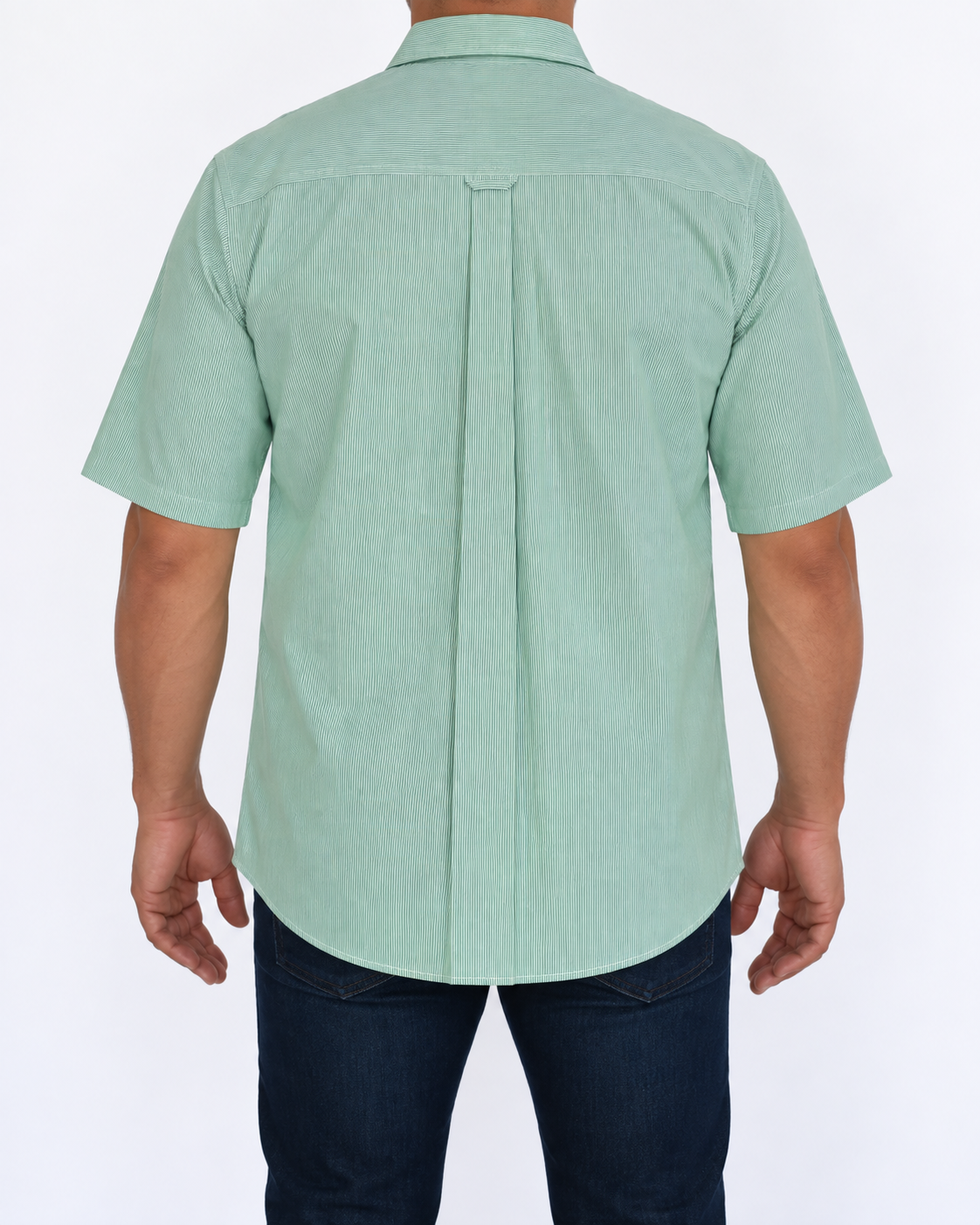 Camisa Hombre Moda Juvenil Modelo 2026 Verde Manga Corta