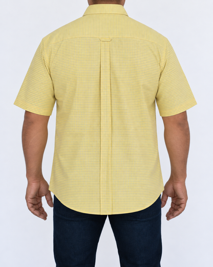 Camisa Hombre Moda Juvenil Modelo 1528 Cuadros Manga Corta