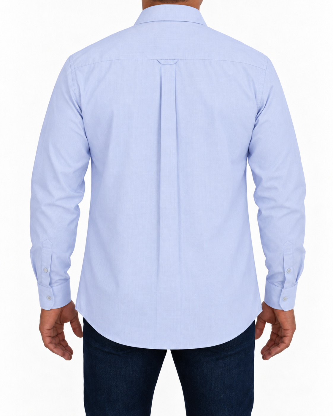 Camisa Hombre Moda Juvenil Modelo 2022 Azul Manga Larga