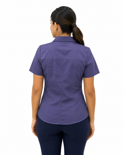 Blusa Manga Corta Modelo - 100 Plumbago 2