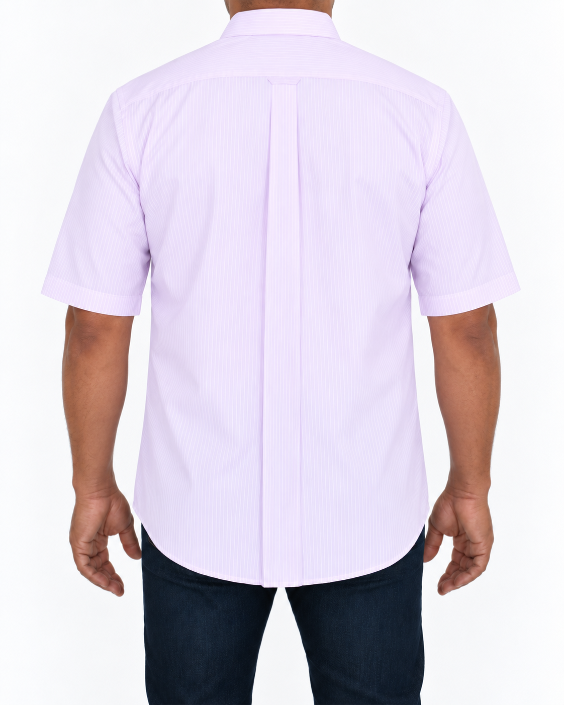 Camisa Hombre Moda Juvenil Modelo Isabella Lila Manga Corta