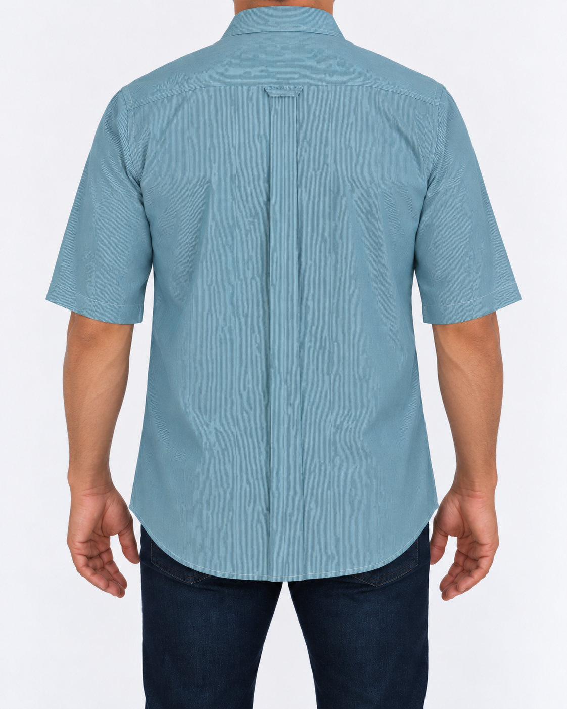 Camisa Hombre Moda Juvenil Modelo 2040 Verde Manga Corta