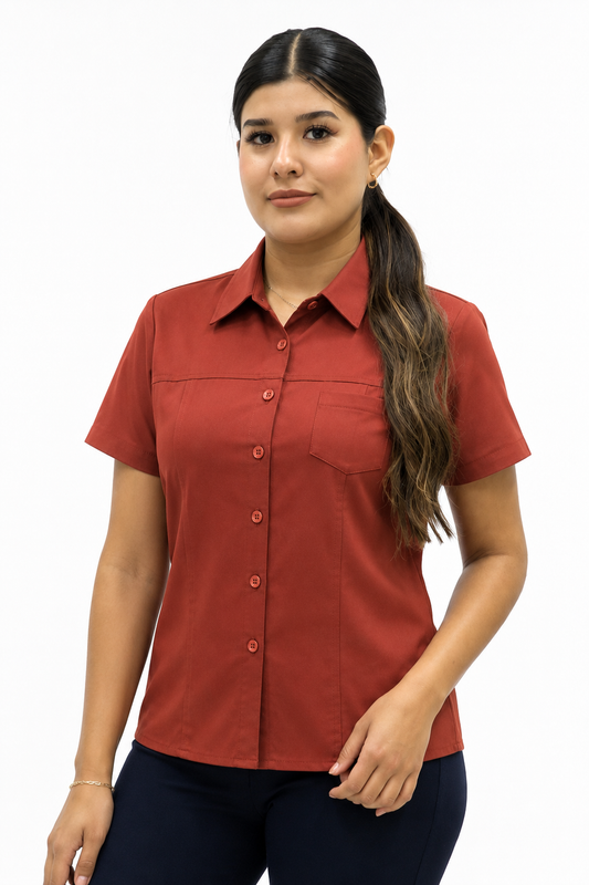 Blusa Manga Corta Modelo - 100 Chedron