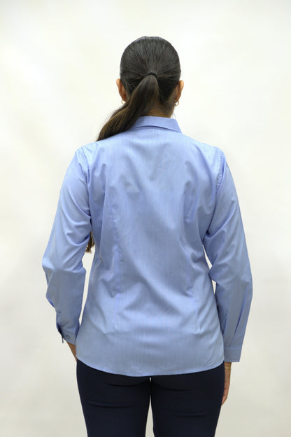 Blusa Manga Larga Modelo - A-18 Azul