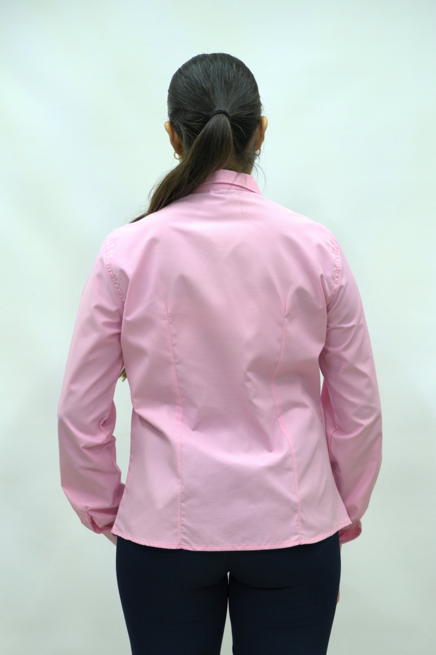 Blusa Manga Larga Modelo - Villela Rosa Fuerte