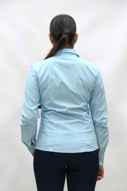 Blusa Manga Larga Modelo - Focus 51 Azul Cielo