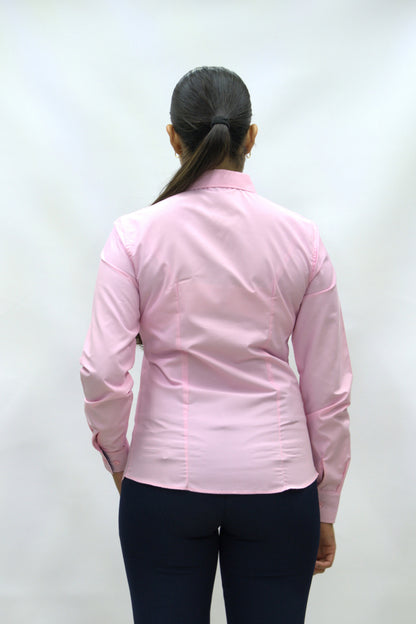 Blusa Manga Larga Modelo - Villela Rosa Pastel