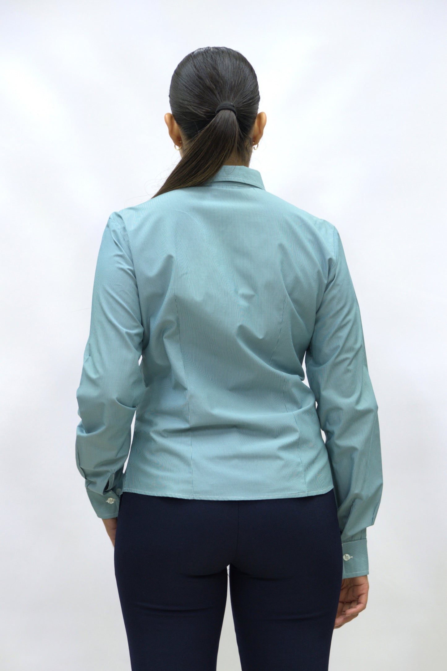 Blusa Manga Larga Modelo - 2040 Rayas Verde