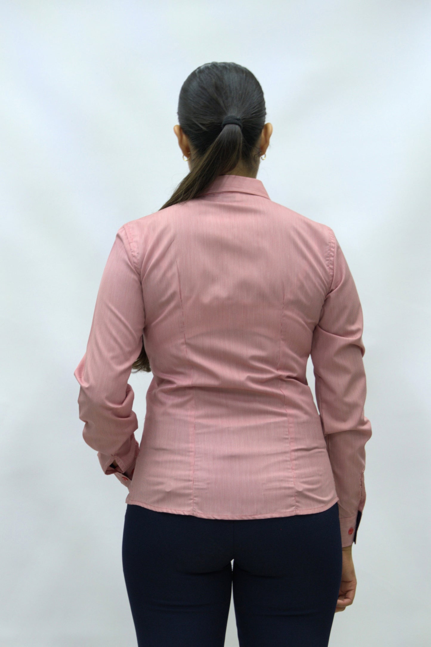 Blusa Manga Larga Modelo - Oslo Rojo Cuadros