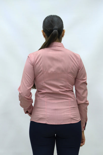 Blusa Manga Larga Modelo - Oslo Rojo Cuadros