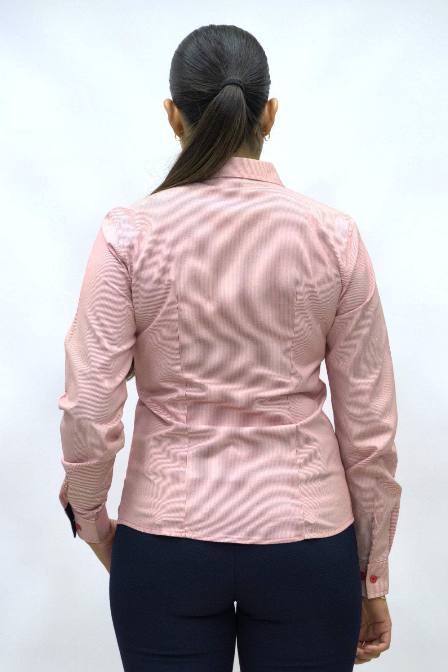 Blusa Manga Larga Modelo - Oslo Rojo Rayas