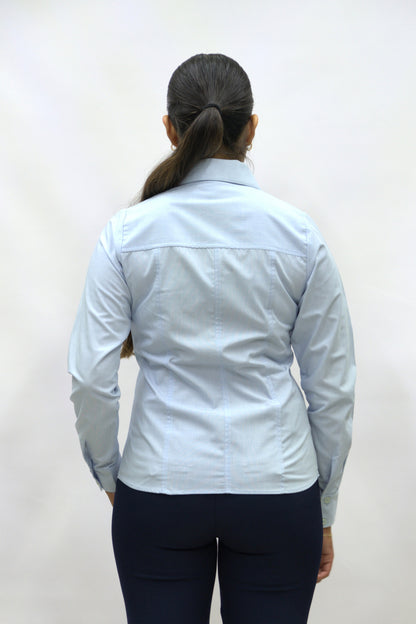 Blusa Manga Larga Modelo - 2022 Azul Cielo