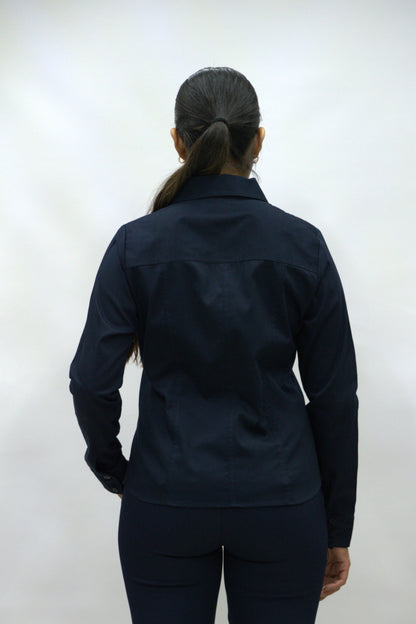 Blusa Manga Larga Modelo - 100 Azul Marino